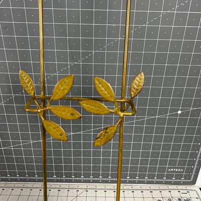 (2)  36" Hanging Plate Racks New Goldish 