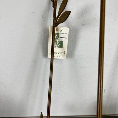 (2)  36" Hanging Plate Racks New Goldish 