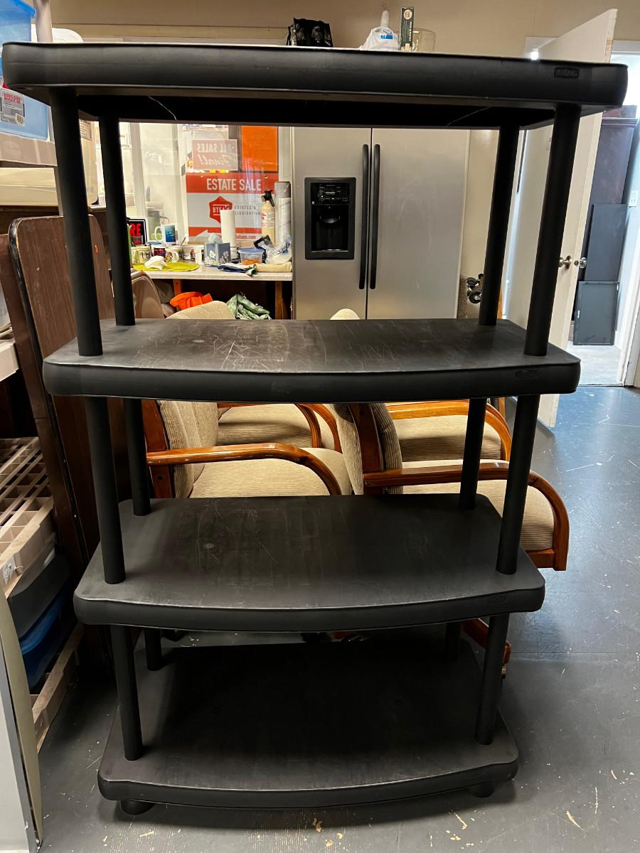 Black Plastic Shelf