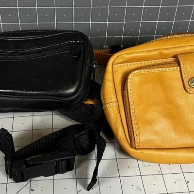 2 Leather Fanny Pack 