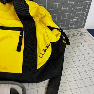 Yellow LL BEAN Duffel Bag