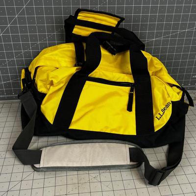 Yellow LL BEAN Duffel Bag
