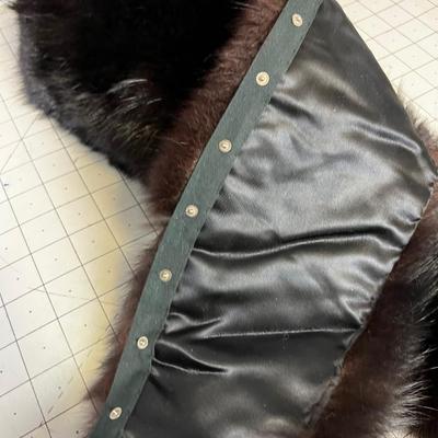 Real Fur Collar Mink