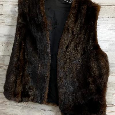 Real Mink Vest Medium Large 