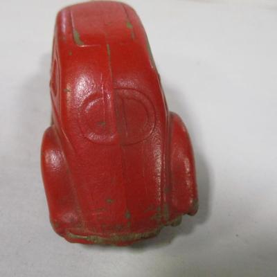The Sunrubber Co. Cast Metal Red Coupe
