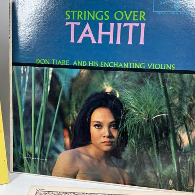 Vintage Nostalgic Pop Hawaiian Strings Over Tahiti Songs of the Island Polynesian Inspired Records