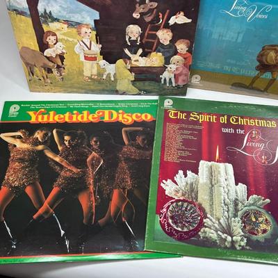 Lot of Vintage Christmas Holiday Records Carpenters Christmas Portrait, Little Drummer Boy, Classical LIving Strings & More
