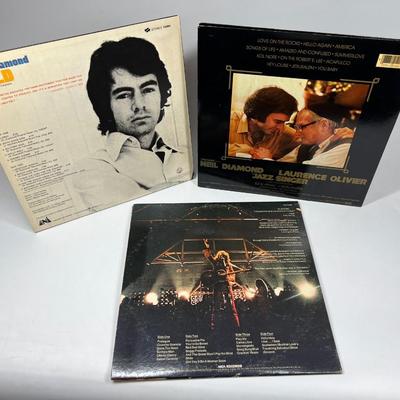 Vintage Lot of Neil Diamond Records The Jazz Singer, Gold, & Hot August Night
