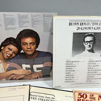 Lot of Vinyl Records Buddy Holly Lives, Teresa Brewer ,Johnny Mathis & More