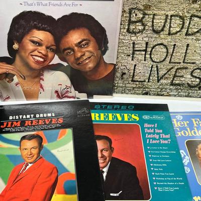 Lot of Vinyl Records Buddy Holly Lives, Teresa Brewer ,Johnny Mathis & More
