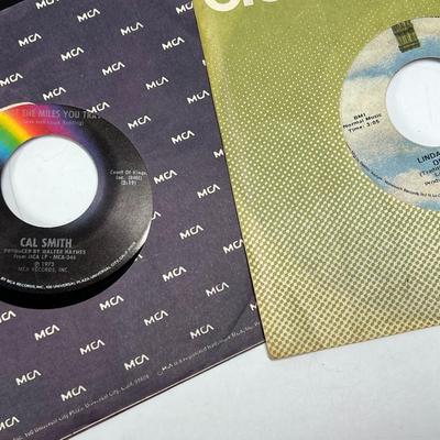Vintage Lot of Miscellaneous 45 RPM Vinyl Records