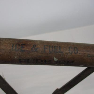 Vintage Ice Tongs Pure Ice from Ice and Fuel Company