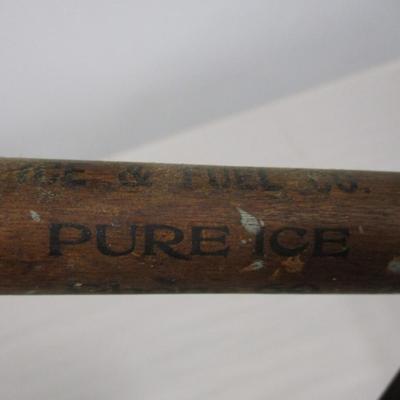 Vintage Ice Tongs Pure Ice from Ice and Fuel Company
