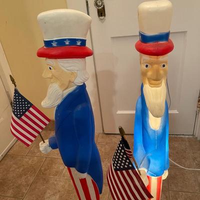 Uncle Sam Blow Mold Statues
