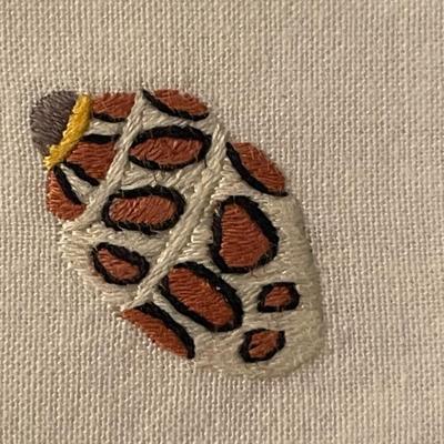 Vintage Hand Stitched Sea Shell Linen Napkins