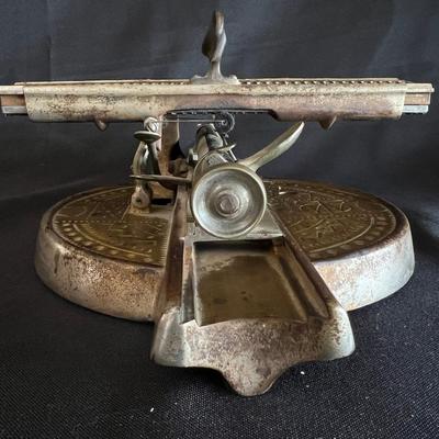 C 1889 Antique O'Dell's Typewriter - curious indeed