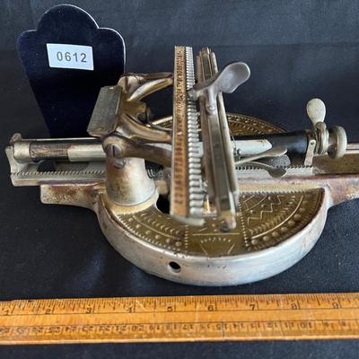 C 1889 Antique O'Dell's Typewriter - curious indeed