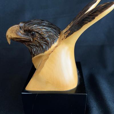 Signed William Rogers Jennings Eagle Hawk Sculpture