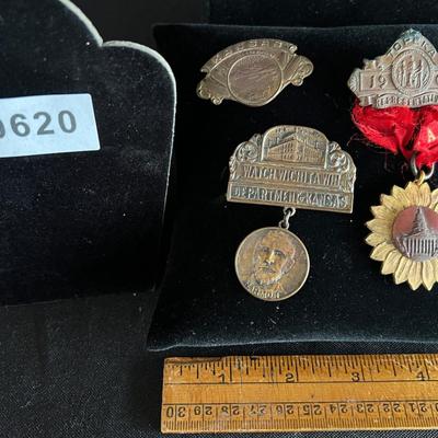 3 Campaign Medals Harmon Watch Wichita Win