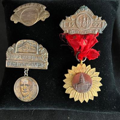 3 Campaign Medals Harmon Watch Wichita Win