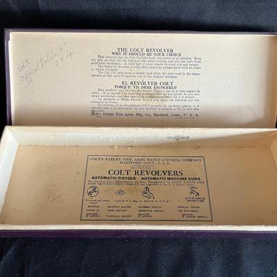 Antique Colt Pistol Box (empty) for Official Police .38
