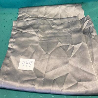 2 Silver Tone Curtains