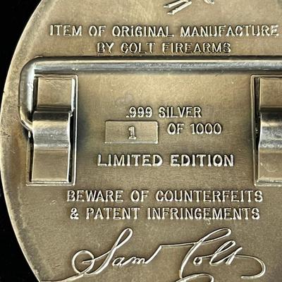 Rare Colt Fine Silver .999 buckle First Issue in the edition
