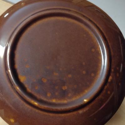 Unmarked Drip Glaze Pottery Dinnerware