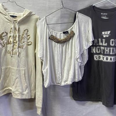 Large Hoodie and Shirts