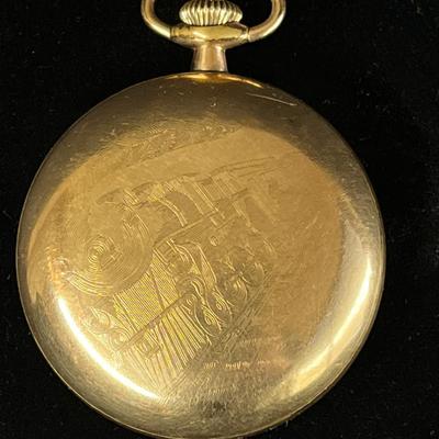 Train Dispatcher Pocket Watch Engraved 25 yr Case