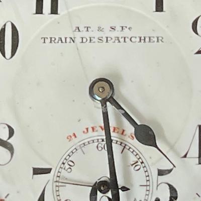Train Dispatcher Pocket Watch Engraved 25 yr Case