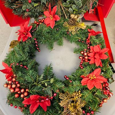 Santa Blowmold/Christmas Lights/Wreaths  (G-JS)
