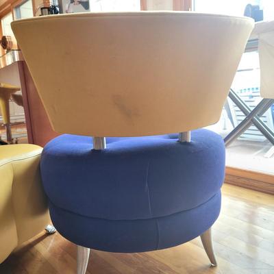 Contemporary Swivel Chair with Ottoman by Carlo Perazzi (LR-CE)