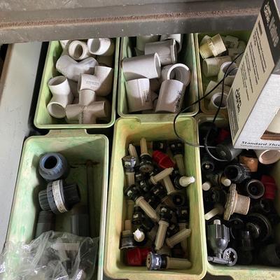 Mixed Lot of Plumbing Supplies PVC Pipe Fittings Sprinkler Parts - ARCADIA