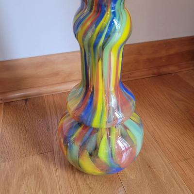 Pair of Colorful Glass Vases (LR-CE)