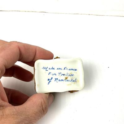 1023 Antique French Porcelain Box Tonkin of Nantucket