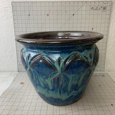 #3 Blue Planter Pot