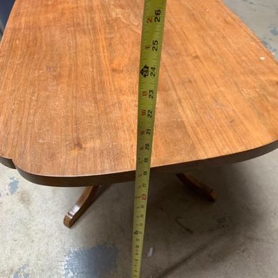 #13 GORGEOUS Lyre Wooden pedestal Table or Coffee Table 2'9" x 1'9" x 1'7"