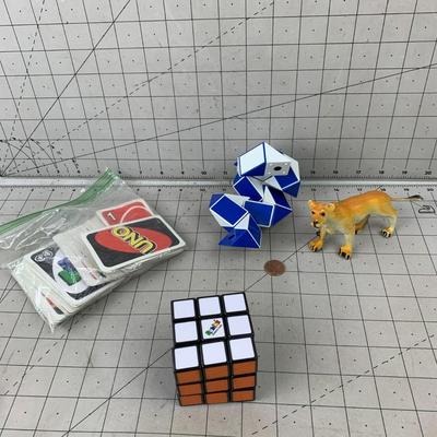 #37 Uno Cards, Rubik Cubes and Lion