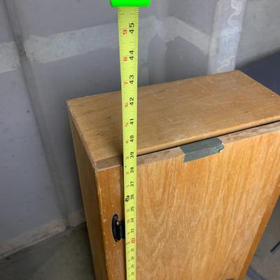 #46 Wooden Corner Cabinet