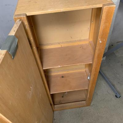#46 Wooden Corner Cabinet