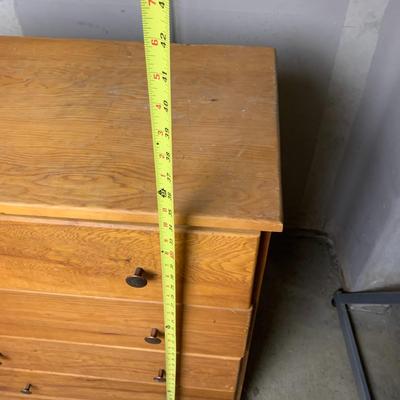 #49 Wood Four Drawer Dresser