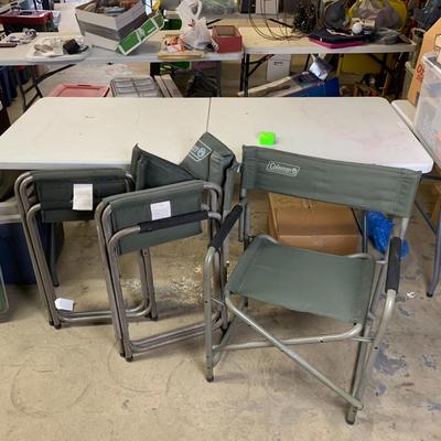 #53 Three Fold Up Coleman Camp Chairs