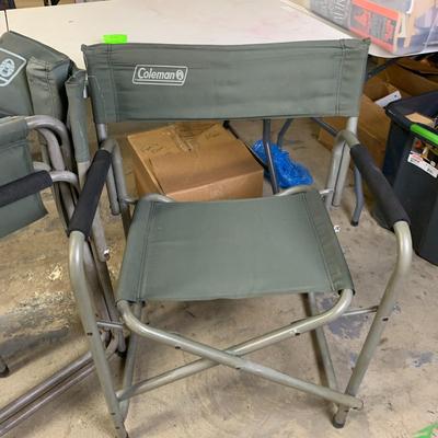 #53 Three Fold Up Coleman Camp Chairs