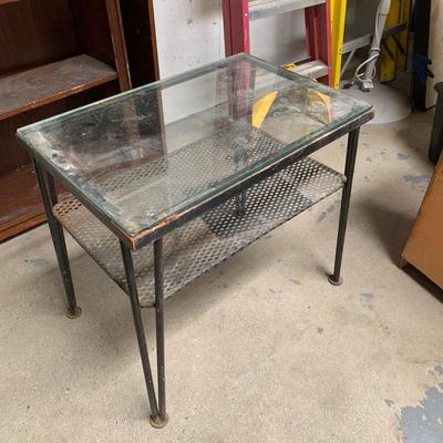 #68 Glass/Metal Table