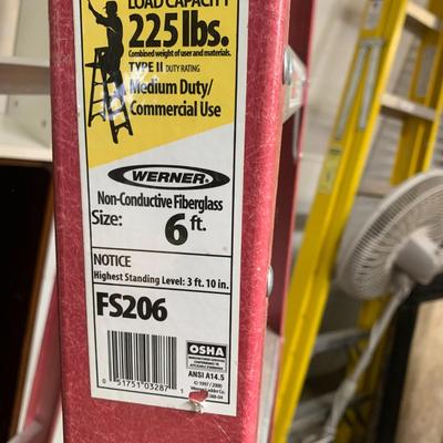 #69 Werner 6' Non-Conductive Fiberglass Ladder