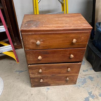 #72 Vintage Wood Dresser 2' x 1'1" x 2'9"