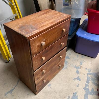 #72 Vintage Wood Dresser 2' x 1'1" x 2'9"