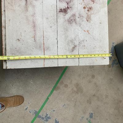 #73 White Fold Up Wooden Table