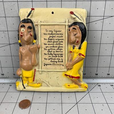 #83 Native American Love Plaque